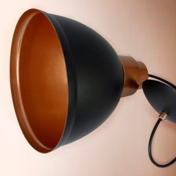 Lustre Pendente Karina De Alumínio Preto com Cobre - 3