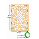 Ver imagem 2 de Painel Divisor Cobogó Mdf 3mm Carvalho - Modelo M0001 - Kit Decorativo Vazado Modular para Sala, Qua