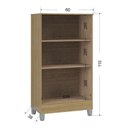 Ver imagem 4 de Armário Multiuso Ambiente 2 Portas Pequeno Damasco Off White - Poquema