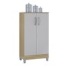 Armário Multiuso Ambiente 2 Portas Pequeno Damasco Off White - Poquema - 2