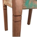 Ver imagem 5 de Banqueta Artesanal Com Ripas De Madeira Rústica de Demolição Libertas Rosas Artesanato