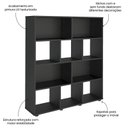 Ver imagem 7 de Conjunto Sala de Estar: Escrivaninha Match + 2 Estante Book