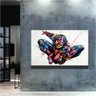 Quadro Homem Aranha Street Art:60x40 cm/BRANCA - 2