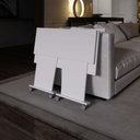 Ver imagem 2 de Mesa P/escritório Dobrável C/rodizio Branco Tecnomobili Me4117 Cor: Branco