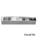 Ver imagem 4 de Calha Canal Organizador Inox 304 Escorredor Multiuso Escorredor Louça 90x19x14 Inovartte Ica01