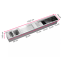 Ver imagem 5 de Calha Canal Organizador Inox 304 Escorredor Multiuso Escorredor Louça 123x19x14 Inovartte Ica02