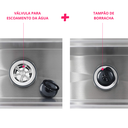 Ver imagem 4 de Calha Canal Organizador Inox 304 Escorredor Multiuso Escorredor Louça 123x19x14 Inovartte Ica02