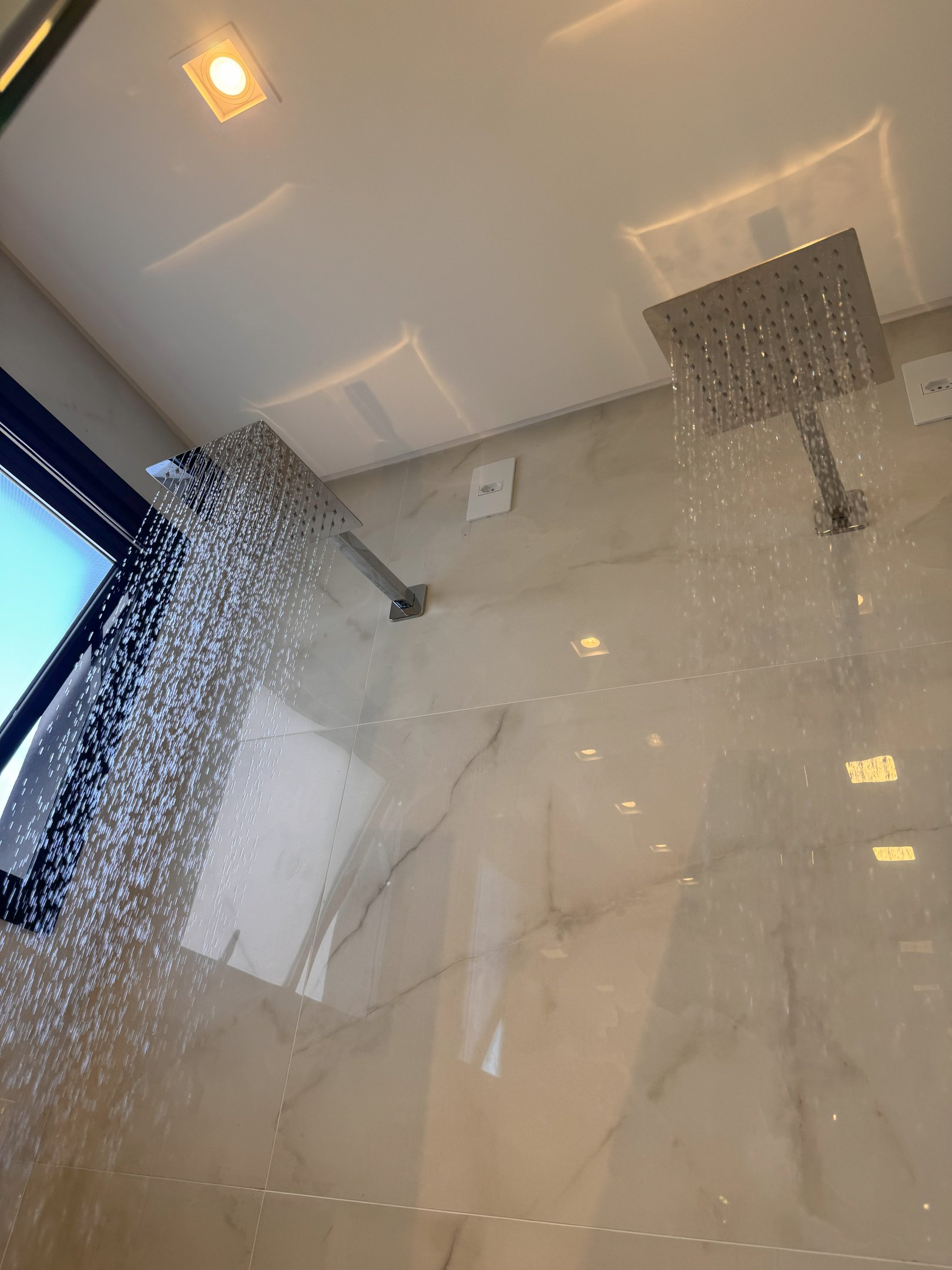 Ducha Chuveiro Quadrado Cromado Articulado em Metal Aquecedor a Gás Solar Marca Inovartte Inc03 - 5