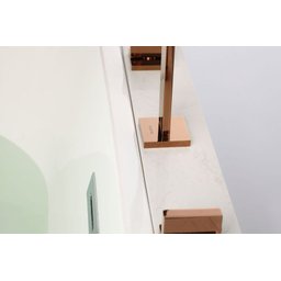 Torneira Misturador Duplo Comando Rose Gold Quadrada para Banheiro Lavabo Inovartte In48 - 4