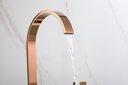 Ver imagem 4 de Torneira Misturador Duplo Comando Rose Gold Quadrada para Banheiro Lavabo Inovartte In48