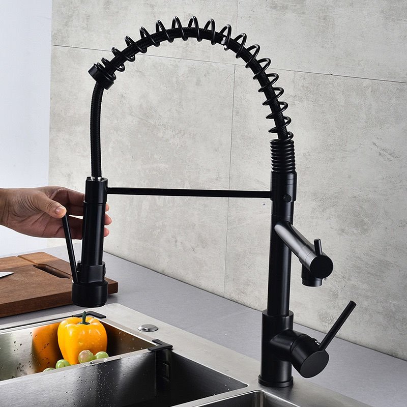 Torneira Monocomando Gourmet Preto Fosco Ducha Regulável Extensor 48cm Cozinha Área Gourmet In47 - 4
