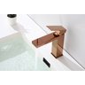 Torneira Monocomando Quadrada Bica Baixa Rose Gold Luxo Banheiro Lavabo Inovartte In49 - 7