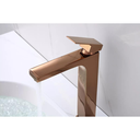 Ver imagem 6 de Torneira Monocomando Rose Gold Quadrada Banheiro Lavabo Bica Alta Luxo Inovartte In50