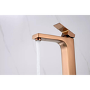 Ver imagem 5 de Torneira Monocomando Rose Gold Quadrada Banheiro Lavabo Bica Alta Luxo Inovartte In50
