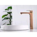 Ver imagem 3 de Torneira Monocomando Rose Gold Quadrada Banheiro Lavabo Bica Alta Luxo Inovartte In50