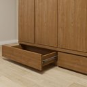 Ver imagem 3 de Guarda-roupa 4 Portas 3 Gavetas 100% Mdf Urbano