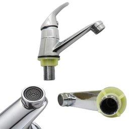 Torneira Banheiro Bica Inox Cromado Lavatorio Restaurante Hotel - 6