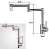 Torneira Goumet Articulavel Monocomando Aço Inox Escovado Cozinha Bancada - 6