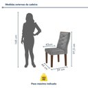 Ver imagem 5 de Conjunto Sala de Jantar 4 Lugares Redonda Tampo 100cm Vidro/MDF Mesa e Cadeiras Barcelona Yescasa