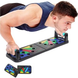 Prancha Para Flexão De Braço Exercício Musculação Fitness 9 em 1 Treino Livre Triceps  - 2