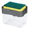 Dispenser Detergente 2 em 1 Esponja Limpeza Sabao Limpa Cozinha Casa Louça Dosador - 6