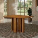Ver imagem 6 de Conjunto Sala de Jantar Mesa Amanda 6 Cadeiras Miami Yescasa Marrom/Cinamomo/Camurça