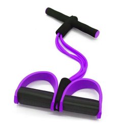 Extensor Para Exercicio Fisico Elastico Ginastica Academia resistência 4 tubos Roxo - 1 Extensor Para Exercicio Fisico Elastico Ginastica Academia resistência 4 tubos Roxo - 1