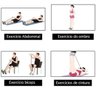 Extensor Para Exercicio Fisico Elastico Ginastica Academia resistência 4 tubos Roxo - 4