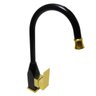 Torneira Aluminio Luxo Moderna Quente e Frio Pia Cozinha Casa Preto e Dourado - 3