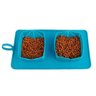 Pote Tapete Duplo Silicone Comedouro Bebedouro Portátil Cachorro Gato Viagem - 2