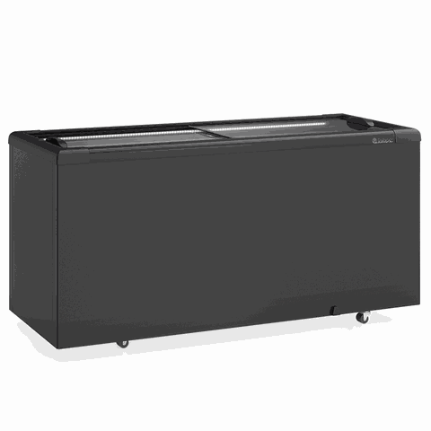 Freezer/conservador Horizontal All Black Ghd-500 Lb Pr - Dupla Ação 500 Litros Led Perimetral - Gelo