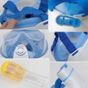 Ver imagem 2 de Mascara de Mergulho Snorkel Full Face Suporte Câmera Anti Embaçamento Praia Piscina