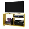 Rack Amarelo Para Tvs OOL BRV Moveis - 1