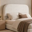 Ver imagem 1 de Cabeceira Cama Box Queen 160cm Orgânica Lanna W01 Linho Cru - Lyam Decor