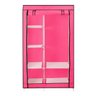 Guarda-Roupa Dobrável Organizador de Roupa Arara - Rosa - 6