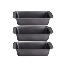 Kit 3 Formas Assadeiras de Pão com Teflon Antiaderente