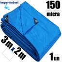 Ver imagem 2 de Lona Carreteiro Azul 150 Micras - 3x2m - Construmarcas
