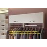Armário Suspenso De Parede Organizador Closet Branco - 4