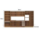 Ver imagem 3 de Kit de Cozinha Completa 8 Peças Botanic (2aéreos+2balcões+3paneleiros+1complemento) S/pia C8p34