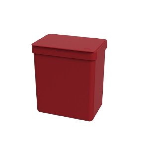 Lixeira Single 2,5 L Vermelha Alta Qualidade