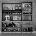 Ver imagem 2 de Armário para Cozinha 6 Portas 2 Gavetas Ébano Chf