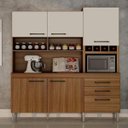 Ver imagem 1 de Armário para Cozinha 6 Portas 2 Gavetas Ébano Chf