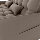 Ver imagem 7 de Sofa Cama 2 Lugares 200cm Pillar Veludo E400 Marrom Claro Milani Store