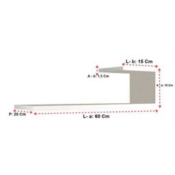 PRATELEIRA DE LIVRO COM SUPORTES INVISIVEIS - BRANCO - 4 PRATELEIRA DE LIVRO COM SUPORTES INVISIVEIS - BRANCO - 4