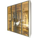 Ver imagem 6 de Guarda Roupa Reflecta 4 Portas Led Innova Off White - Gelius