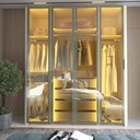 Ver imagem 3 de Guarda Roupa Reflecta 4 Portas Led Innova Off White - Gelius