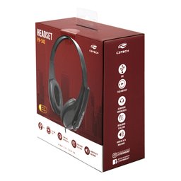 Headset Fone Ouvido Usb Com Microfone Telemarketing Callcenter C3Tech Ph-340bk Preto - 5