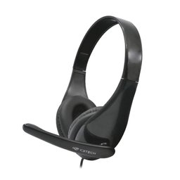 Headset Fone Ouvido Usb Com Microfone Telemarketing Callcenter C3Tech Ph-340bk Preto - 1