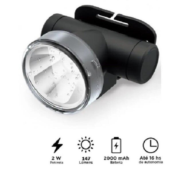 Lanterna Ciclismo Trilha Camping Led Recarregável - 4