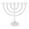 Menorah 7 Velas Prateado 33cmx13cmx33cm Rojemac - 1
